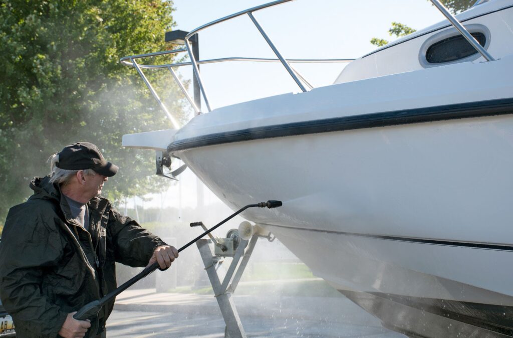 boat cleaning