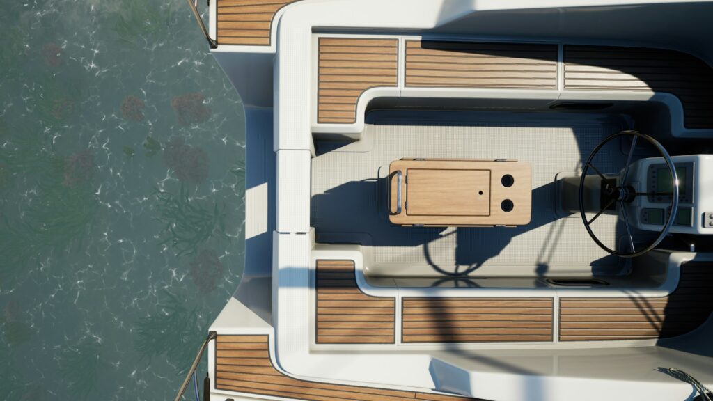 stored boat
