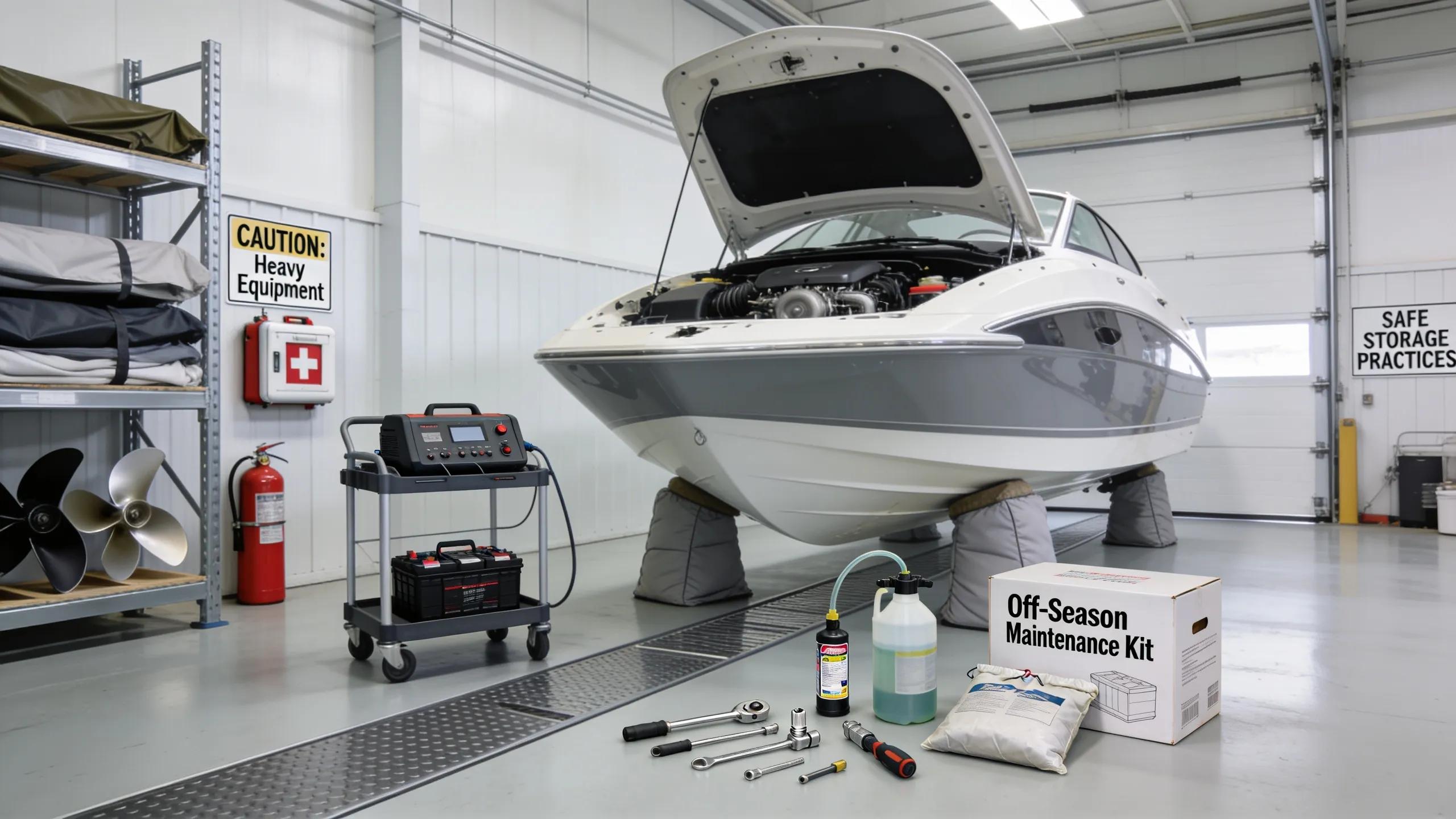 Smart Tips to Select the Best Marina Storage - Boat Storage 2 Organized motorboat storage facility illustrating proper maintenance and storage conditions for motorboats